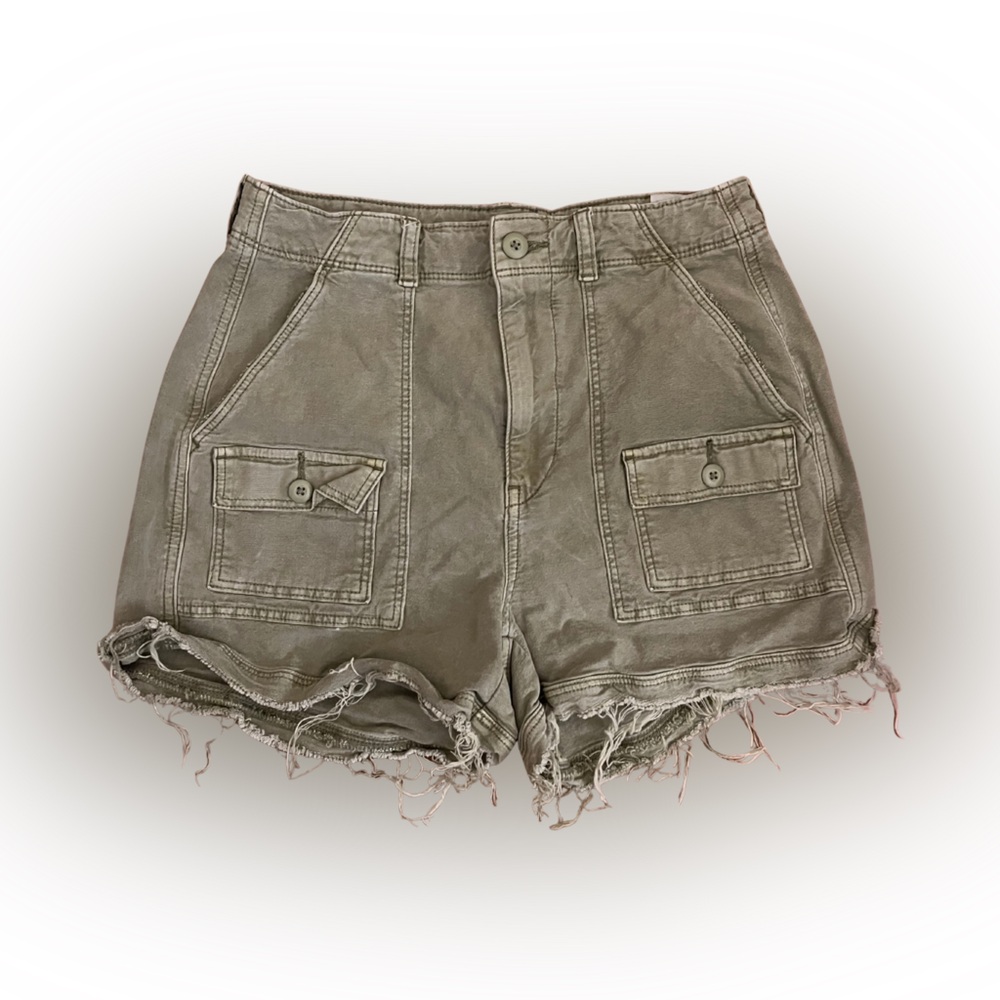 American Eagle Distressed High Rise Boyfriend Shorts